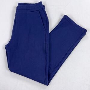 American Giant Straight Leg Sweatpant Men's Large Blue Fleece Lined USA